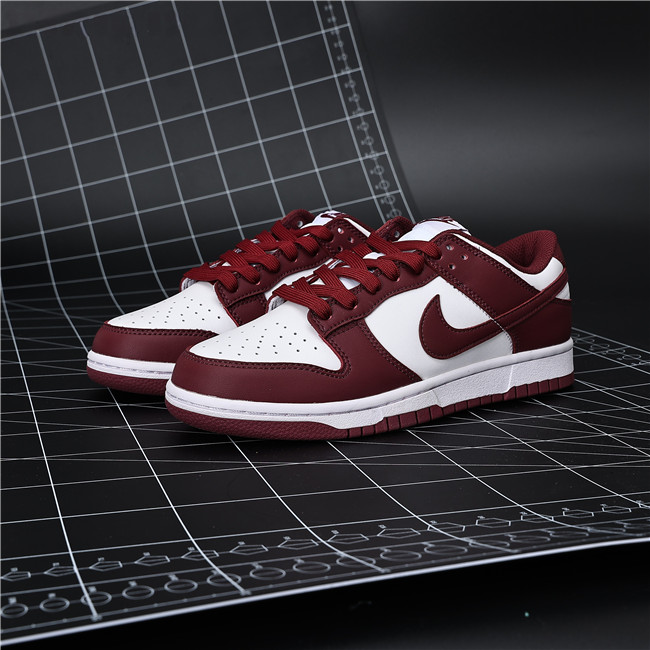 Women's Dunk Low Red/White Shoes 261